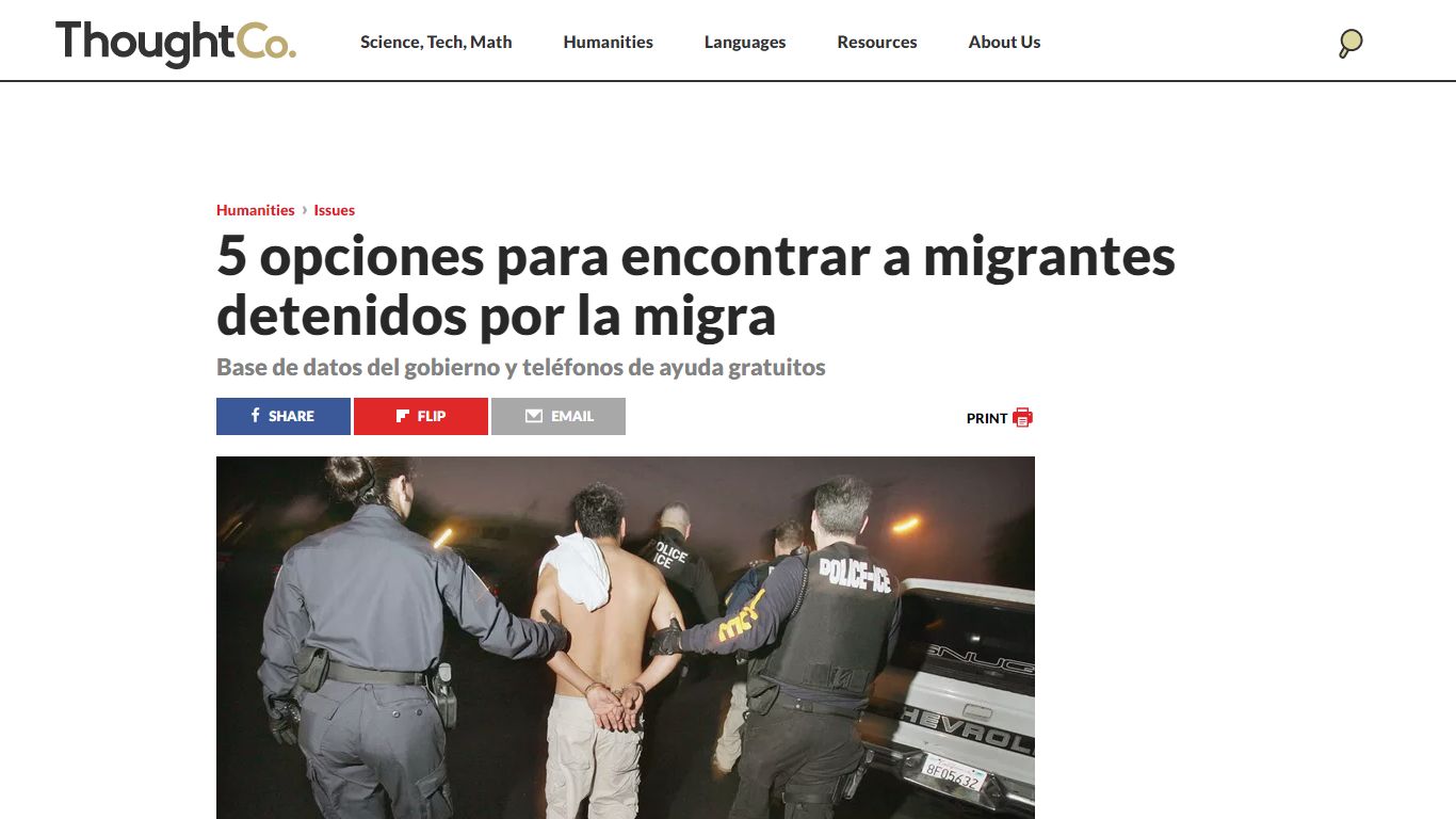 ¿Cómo encontrar a migrantes detenidos por la migra? - ThoughtCo